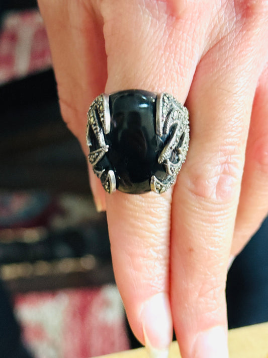 Black "Onyx" Ring - Size 7.5