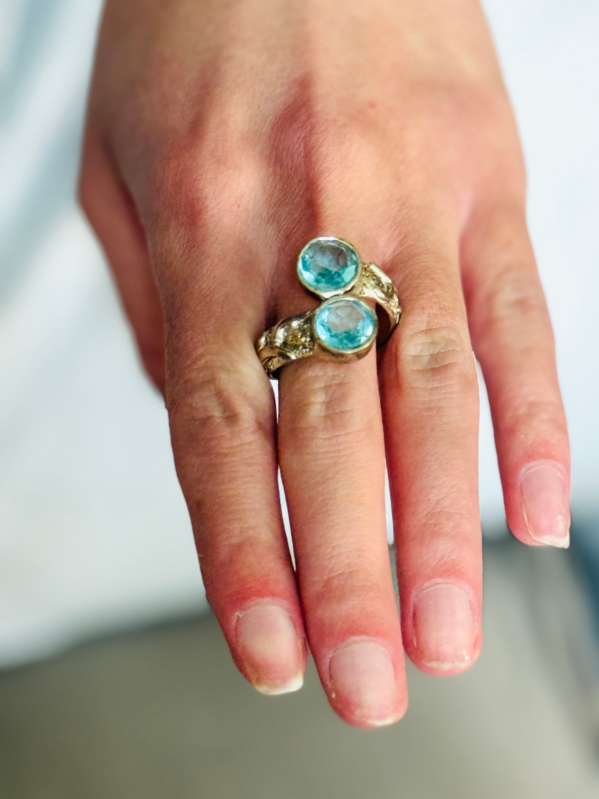 Love "Sea Green" Ring - Size 7