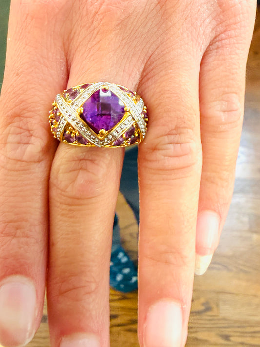 Whimsical Lavender Ring