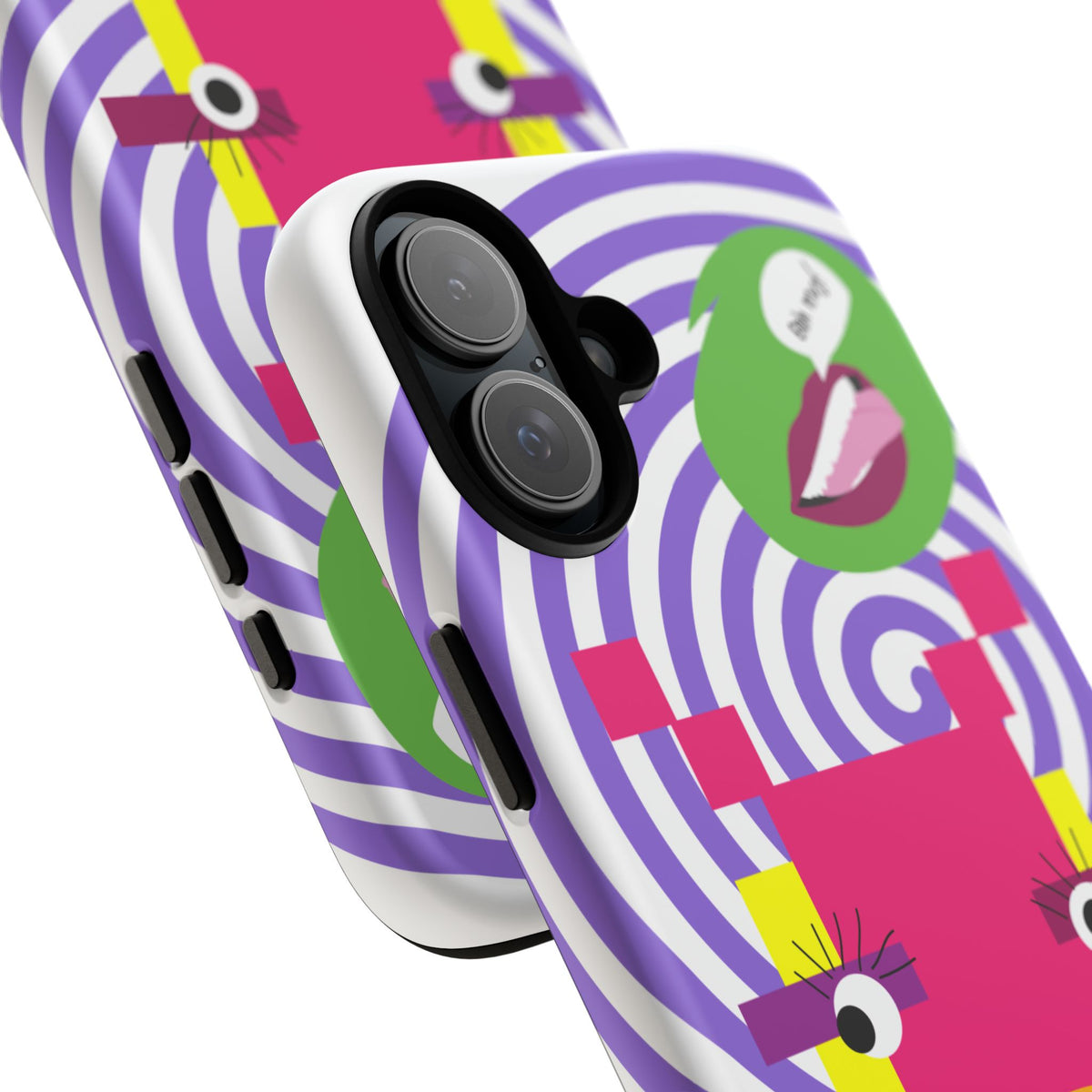 Playful Pixel  Phone Case — Retro Spiral Pop Art Tough Case