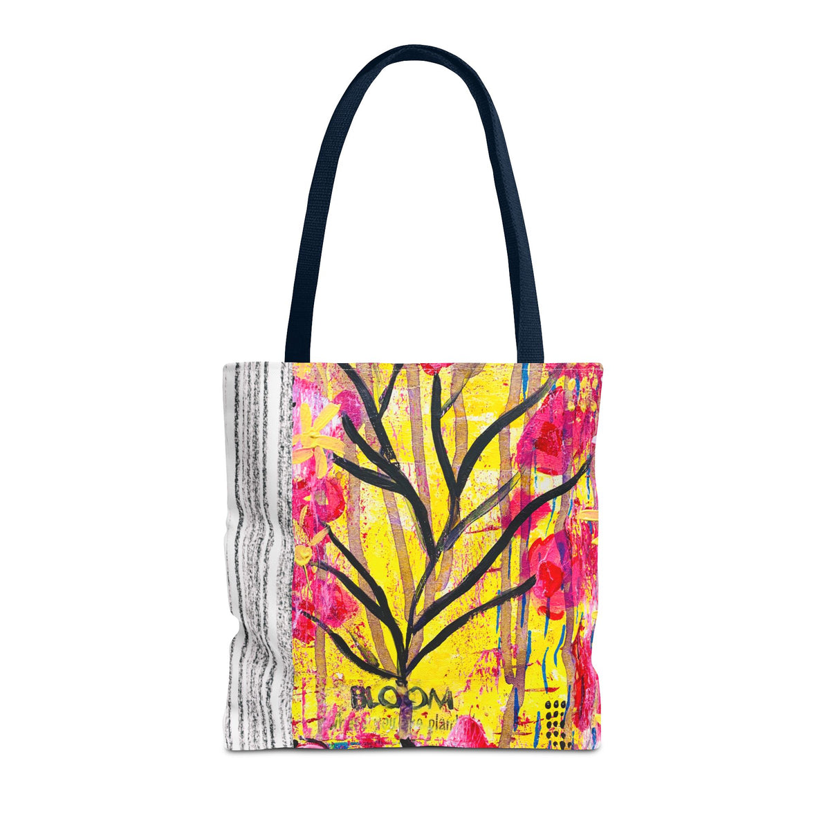 Bloom Floral Tote Bag — 'Bloom, It's Your Time to' Vibrant Art Tote