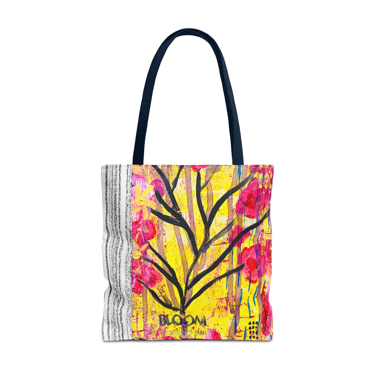 Bloom Floral Tote Bag — 'Bloom, It's Your Time to' Vibrant Art Tote