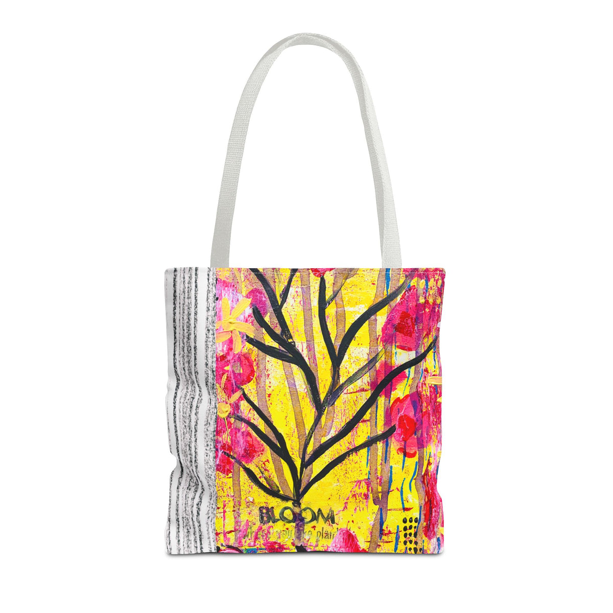 Bloom Floral Tote Bag — 'Bloom, It's Your Time to' Vibrant Art Tote