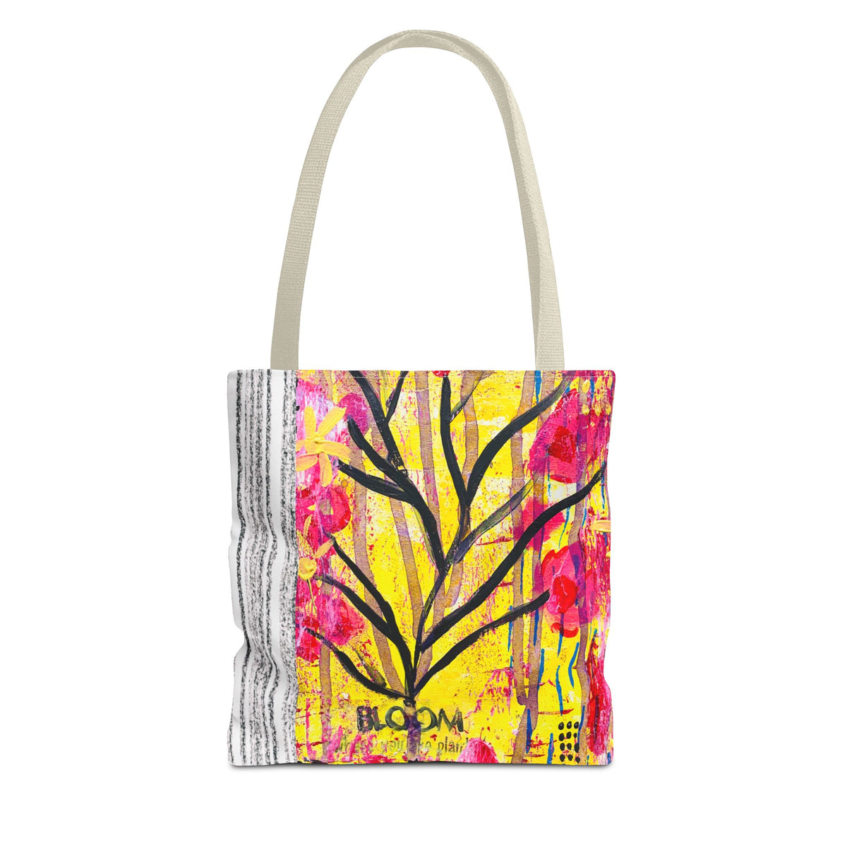 Bloom Floral Tote Bag — 'Bloom, It's Your Time to' Vibrant Art Tote