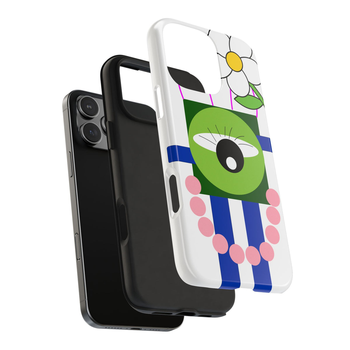 Abstract Monster Phone Case — Cute One-Eye Cartoon Protective Cover