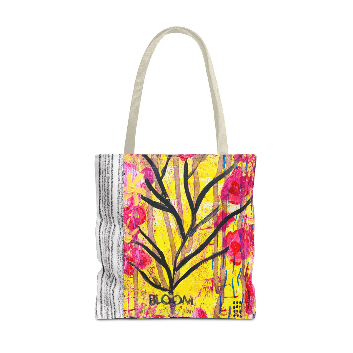 Bloom Floral Tote Bag — 'Bloom, It's Your Time to' Vibrant Art Tote