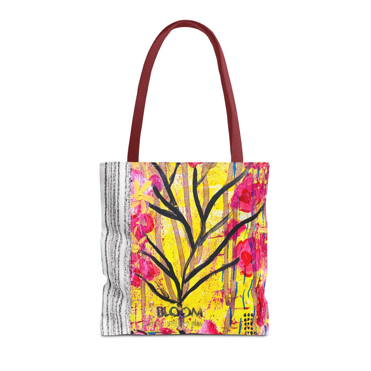 Bloom Floral Tote Bag — 'Bloom, It's Your Time to' Vibrant Art Tote