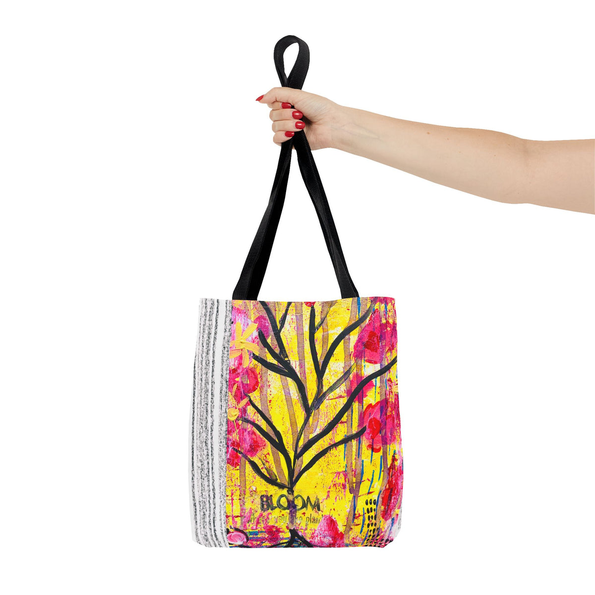 Bloom Floral Tote Bag — 'Bloom, It's Your Time to' Vibrant Art Tote
