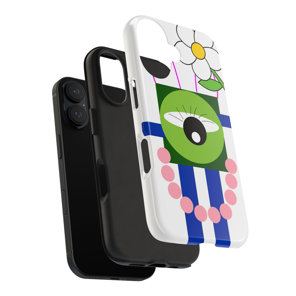 Abstract Monster Phone Case — Cute One-Eye Cartoon Protective Cover