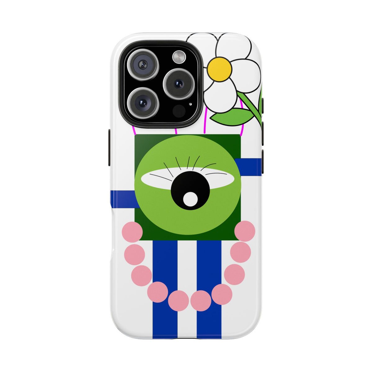 Abstract Monster Phone Case — Cute One-Eye Cartoon Protective Cover