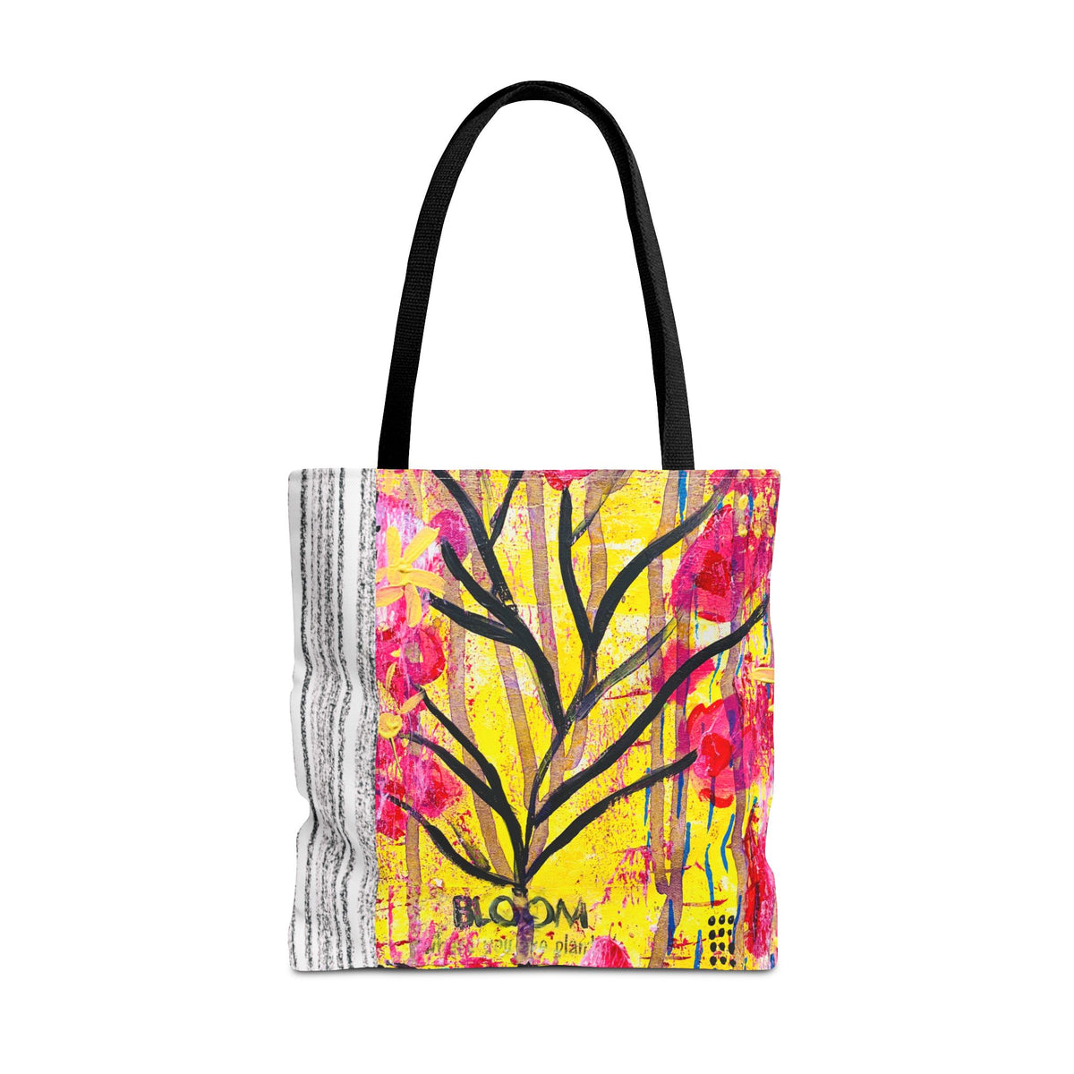 Bloom Floral Tote Bag — 'Bloom, It's Your Time to' Vibrant Art Tote