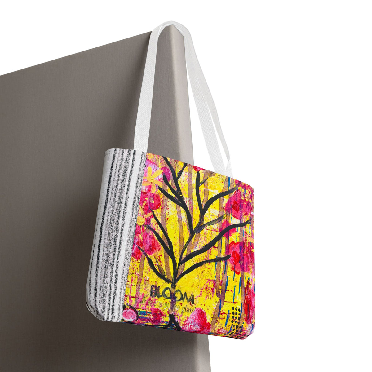 Bloom Floral Tote Bag — 'Bloom, It's Your Time to' Vibrant Art Tote