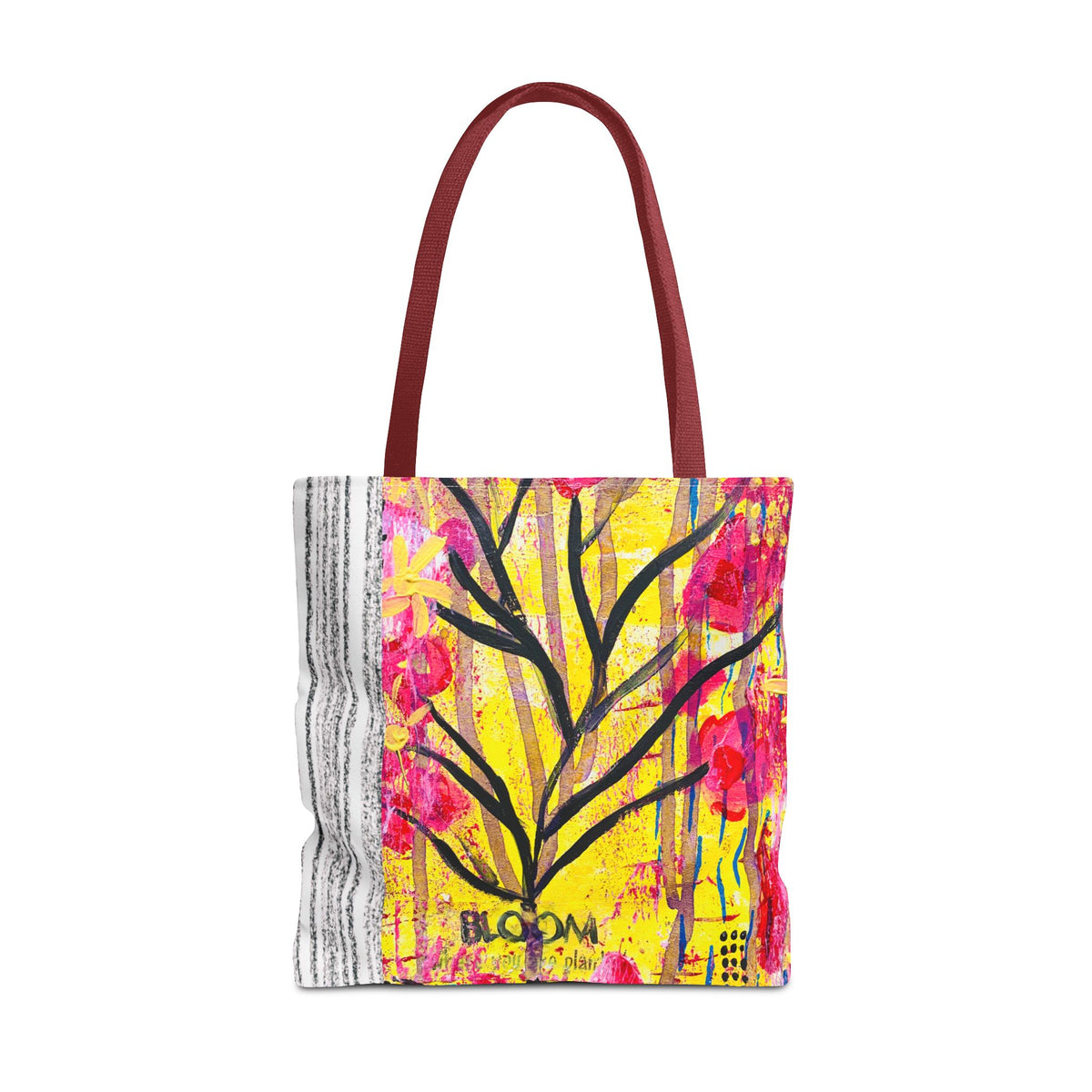 Bloom Floral Tote Bag — 'Bloom, It's Your Time to' Vibrant Art Tote