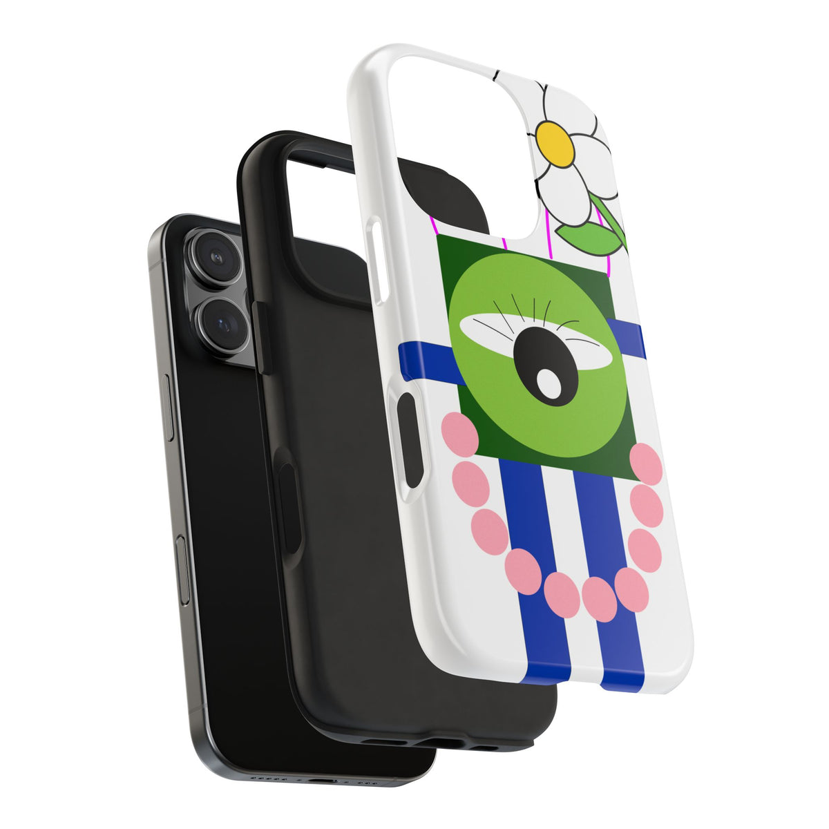 Abstract Monster Phone Case — Cute One-Eye Cartoon Protective Cover
