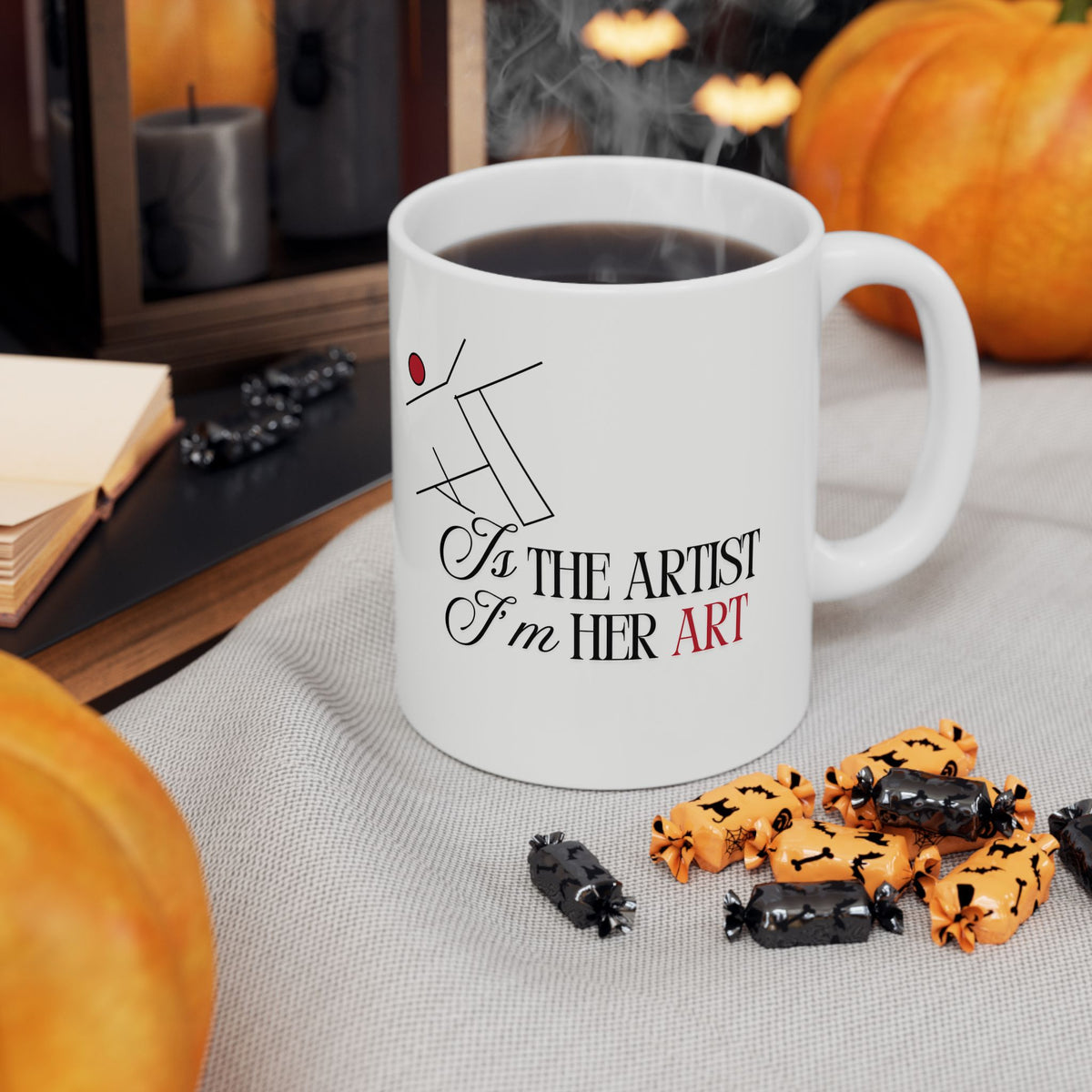 Artist Coffee Mug – 'Maa is the artist & I am her art' Ceramic Mug (11oz/15oz)