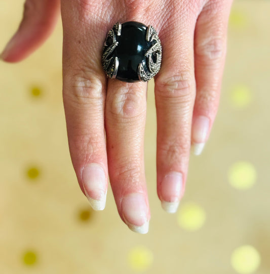 Black "Onyx" Ring - Size 7.5