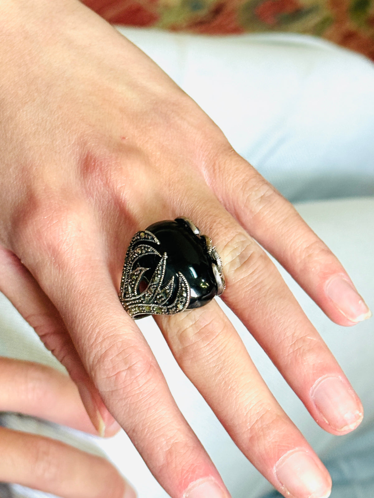 Black "Onyx" Ring - Size 7.5
