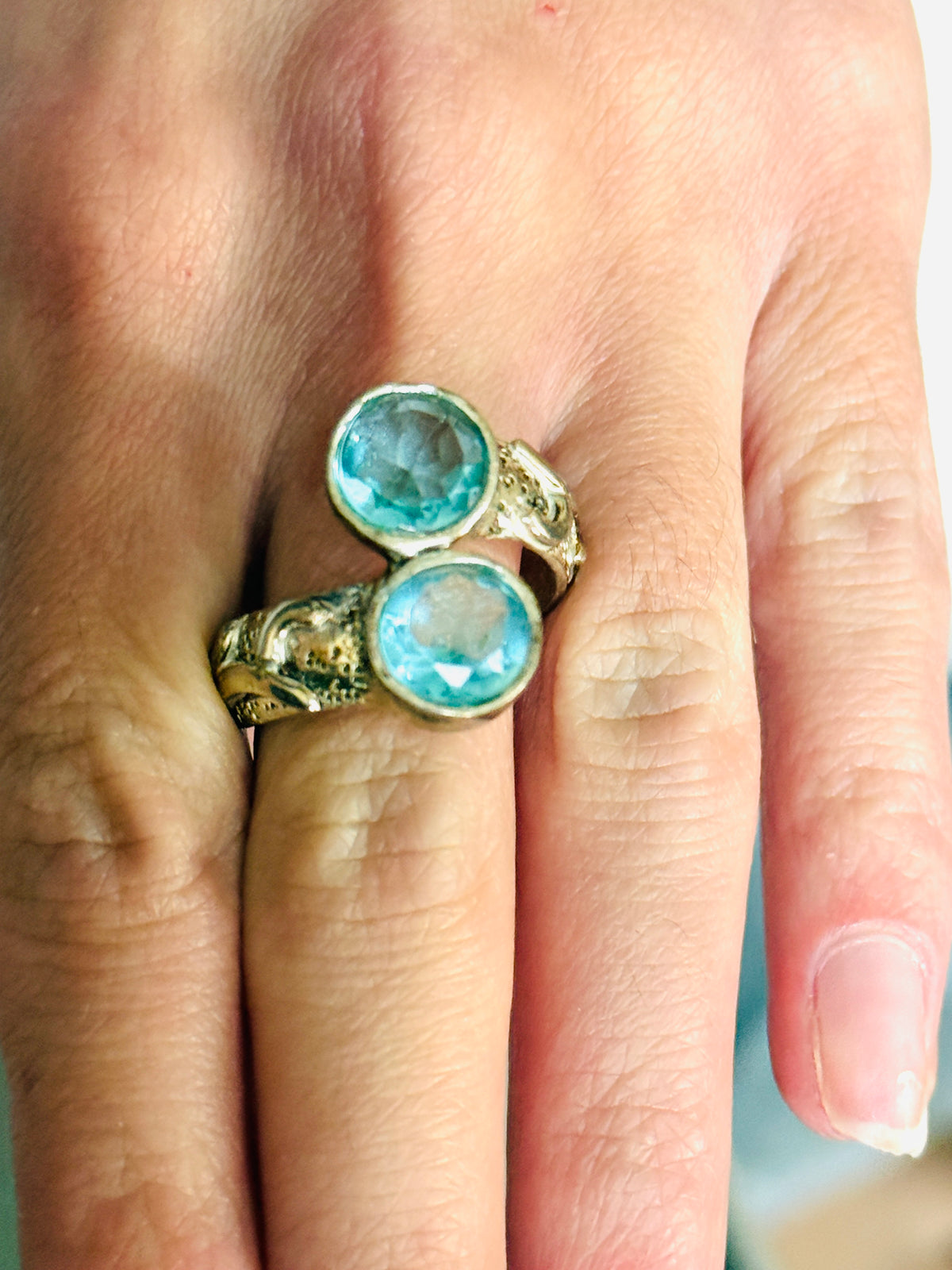Love "Sea Green"  Ring - Size 7