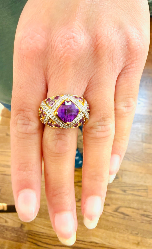 Whimsical Lavender Ring